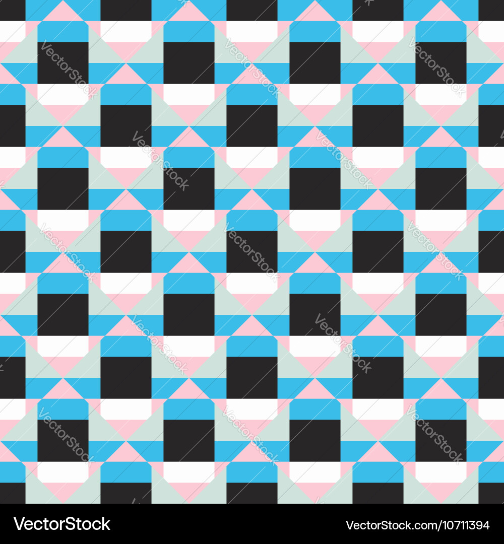 Dynamic Geometric Color Blocks vector image