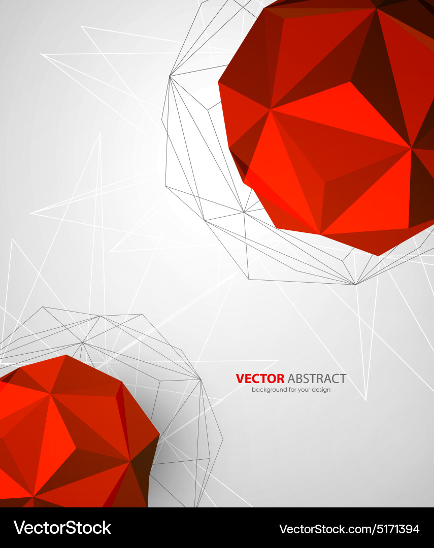 Geometric background with triangles Vector Image