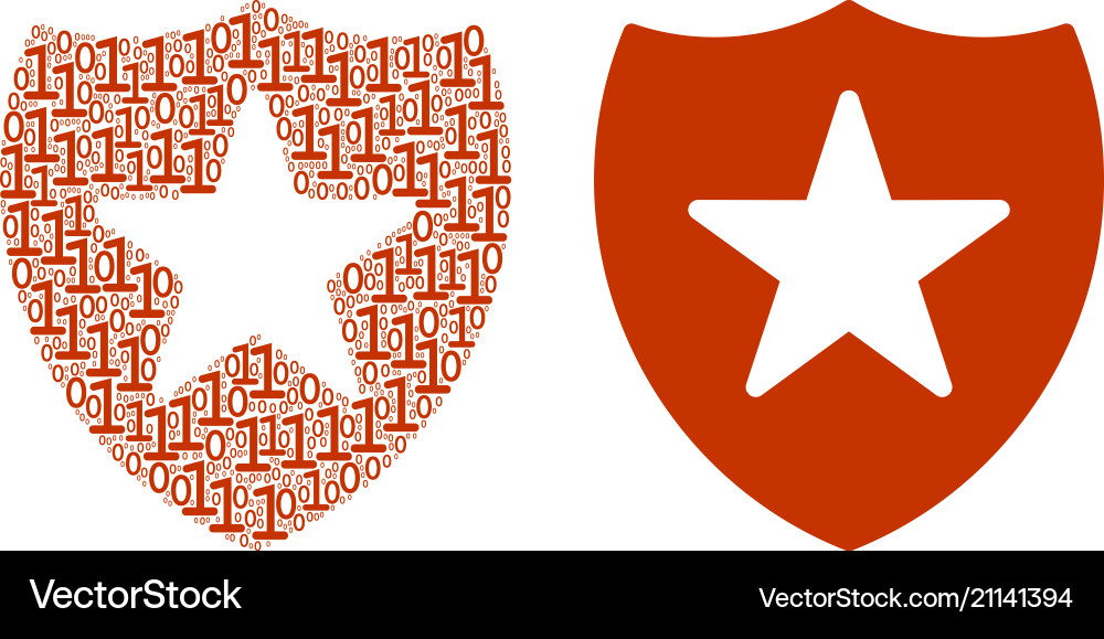 Guard composition of binary digits Guard composition of binary digits vector image