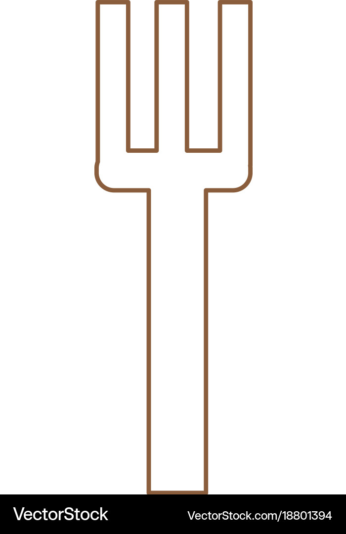 Isolated fork design Vector Image