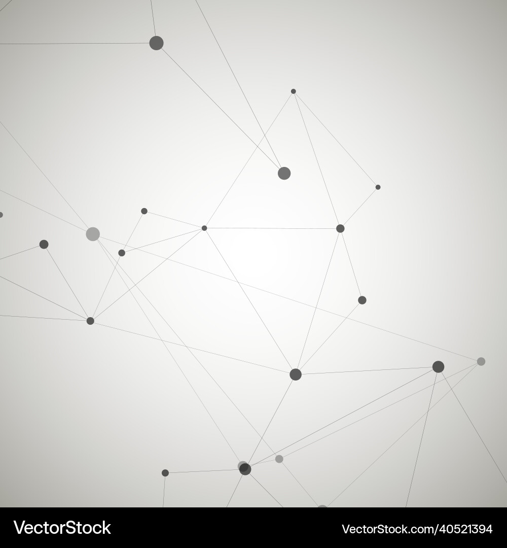 Modern design with connection science Modern design with connection science Vector Image