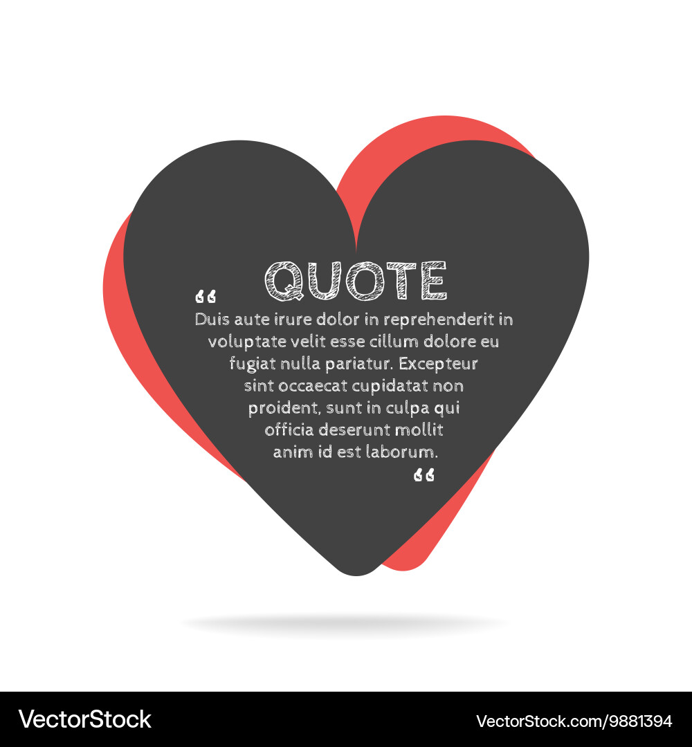 Quotation mark speech bubble empty quote blank vector image
