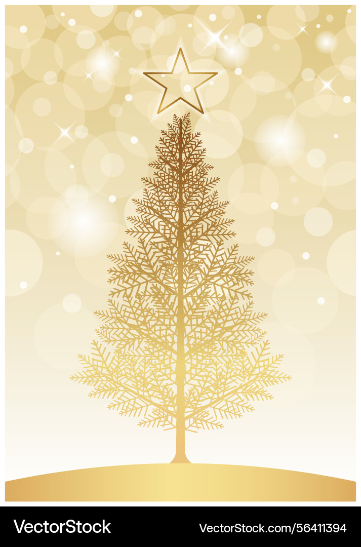 Seamless golden christmas tree Seamless golden christmas tree vector image