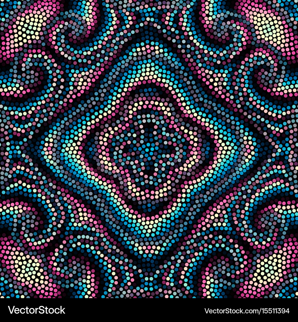Seamless mosaic art pattern Vector Image