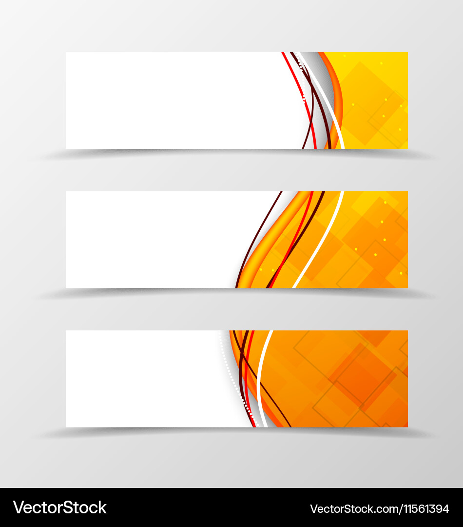 Technologic Wave Header Banner Vector Image