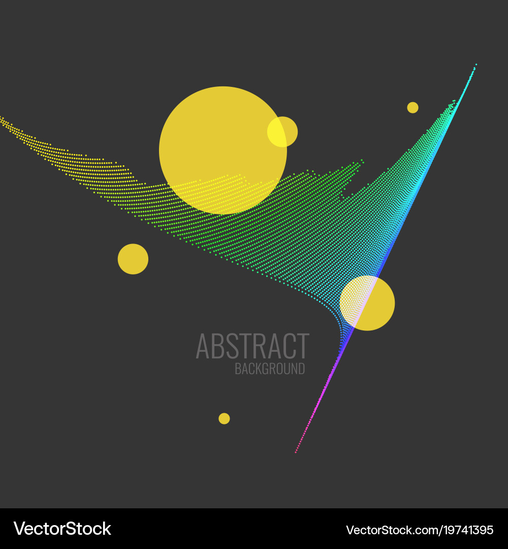 Abstract background with a colored dynamic Vector Image