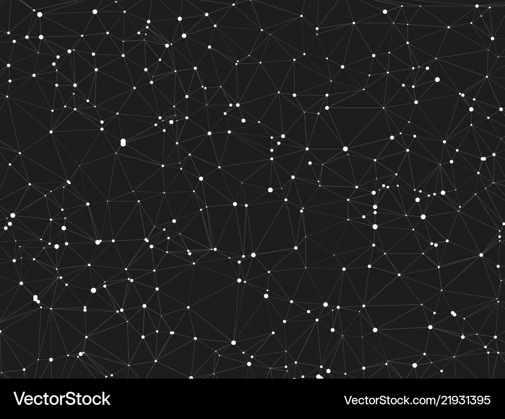Abstract Connecting Dots Network vector image