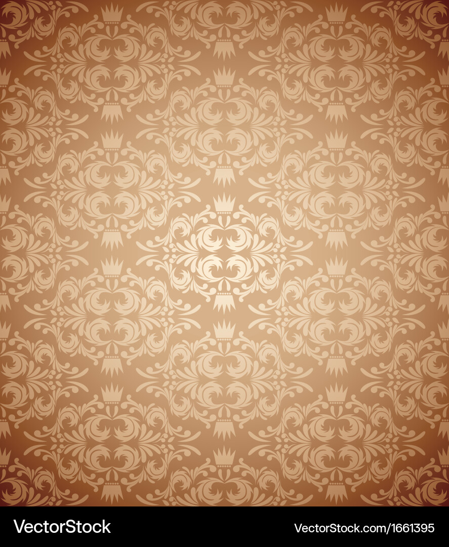 Abstract damask pattern Vector Image