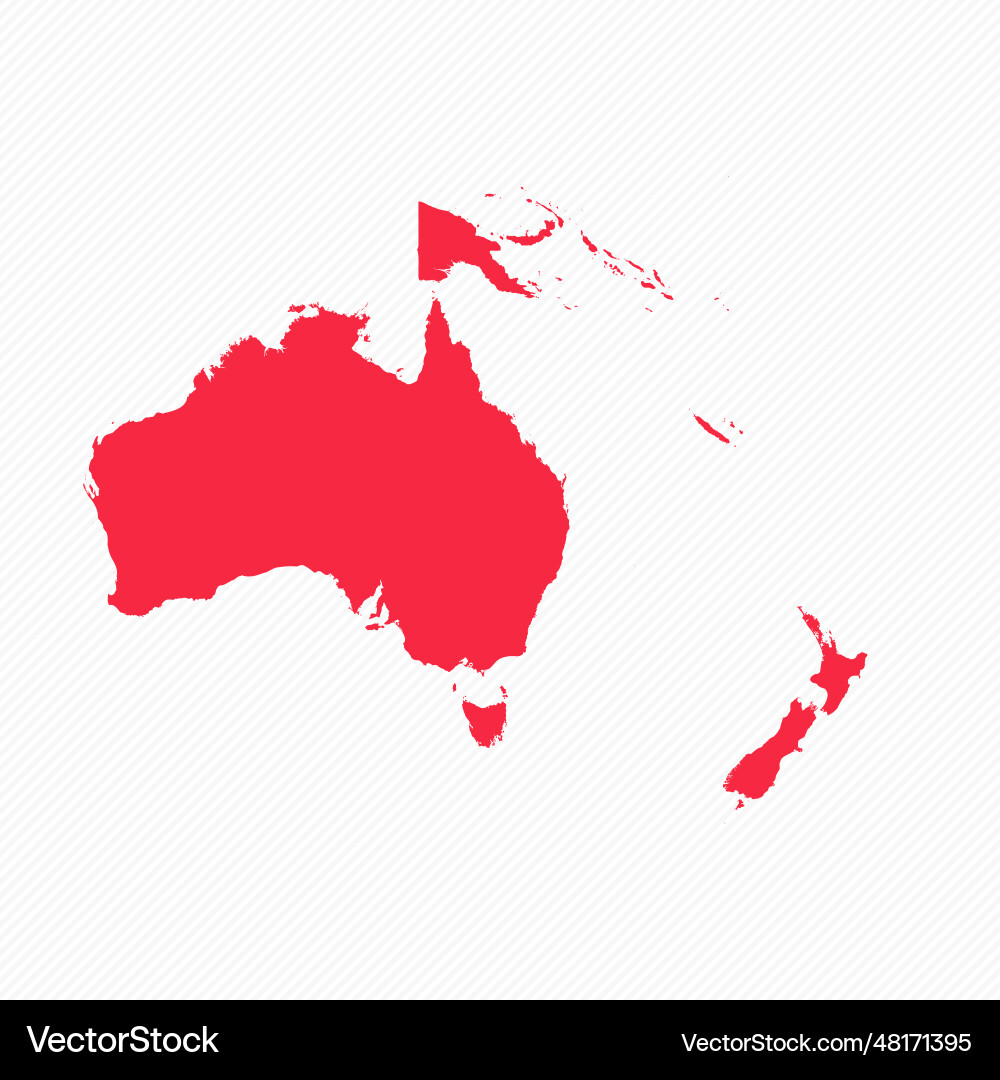 Abstract oceania simple map background Abstract oceania simple map background vector image