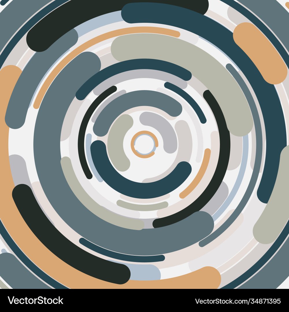 Abstract round line pattern design center Abstract round line pattern design center vector image