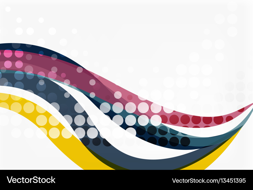 Abstract wave lines background Vector Image