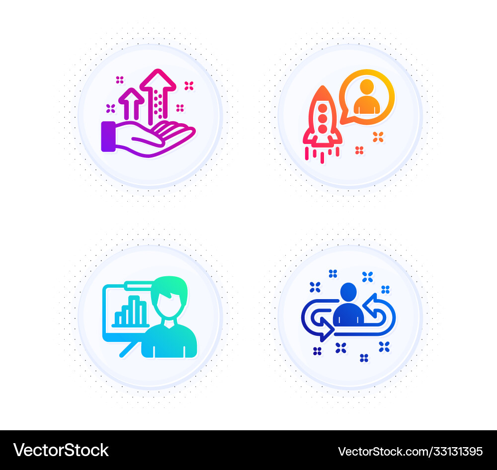 Analysis graph presentation board and startup Vector Image