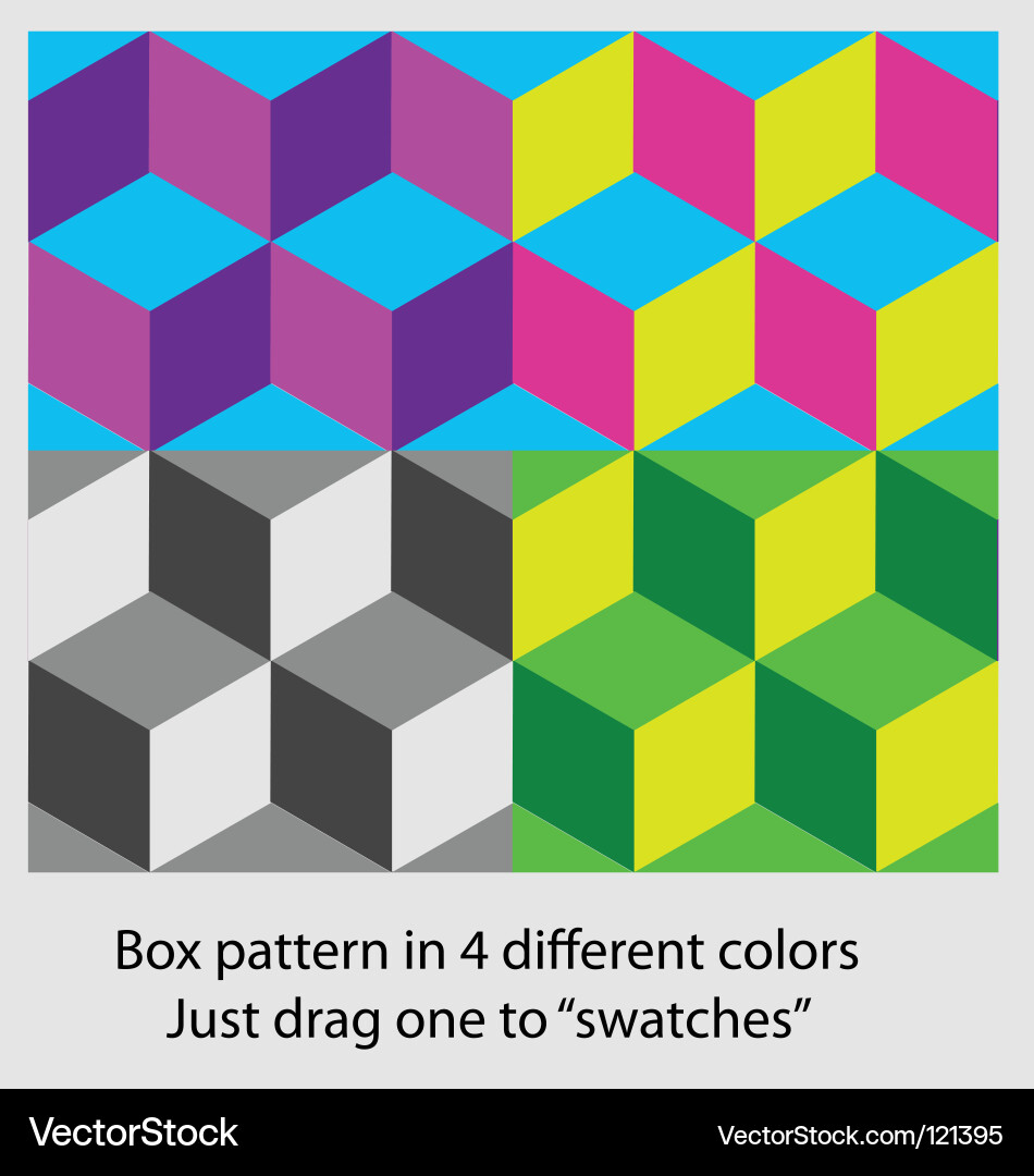 Box pattern Vector Image