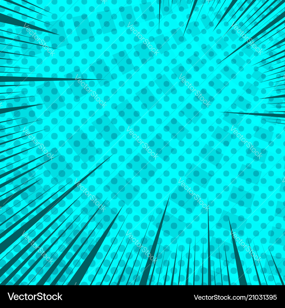 Comic dynamic rapid motion turquoise concept Comic dynamic rapid motion turquoise concept vector image