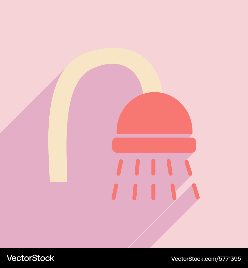 Flat with shadow icon and mobile application vector image