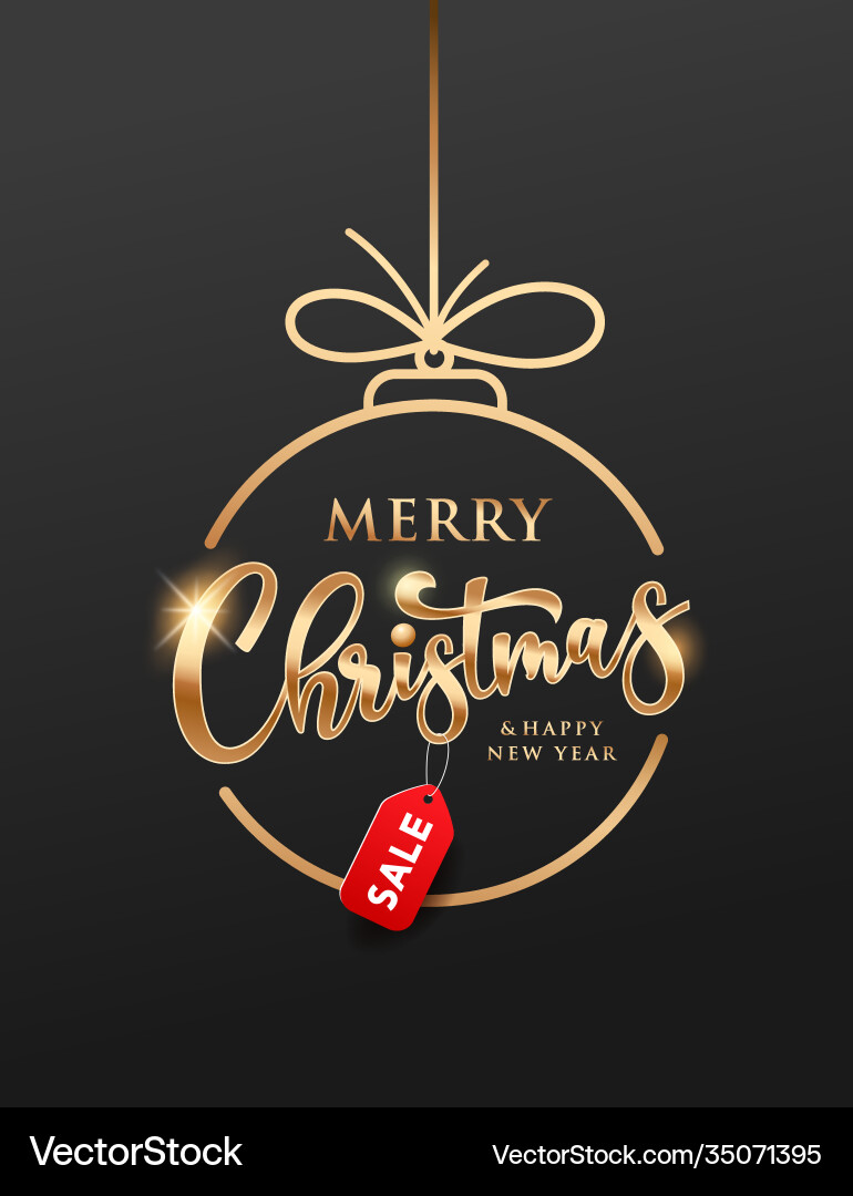 Frohe Weihnachten Verkauf Nachricht Gold Kreis Frohe Weihnachten Verkauf Nachricht Gold Kreis vektorbild