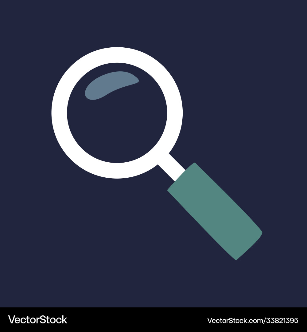Magnifying design objects science elements Vector Image