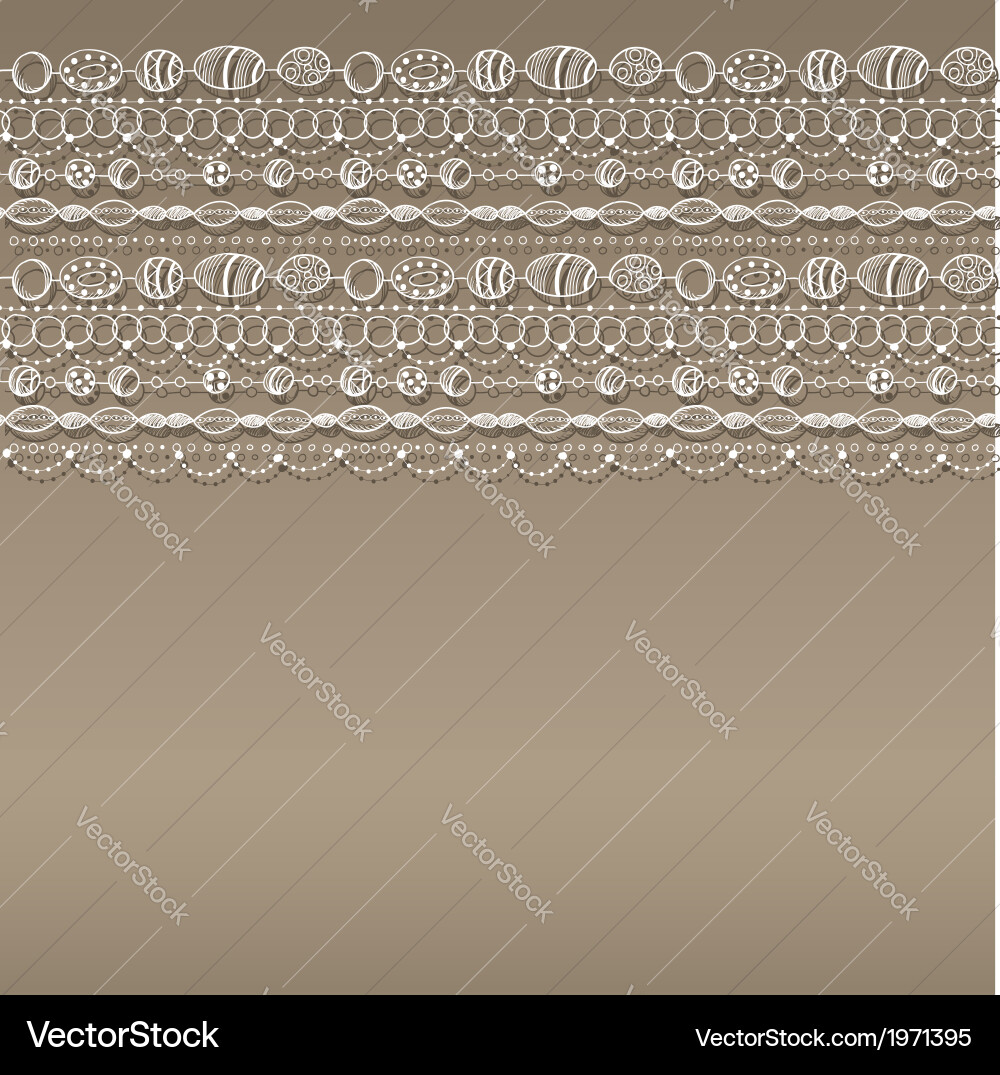 Pattern with lacy design vector image
