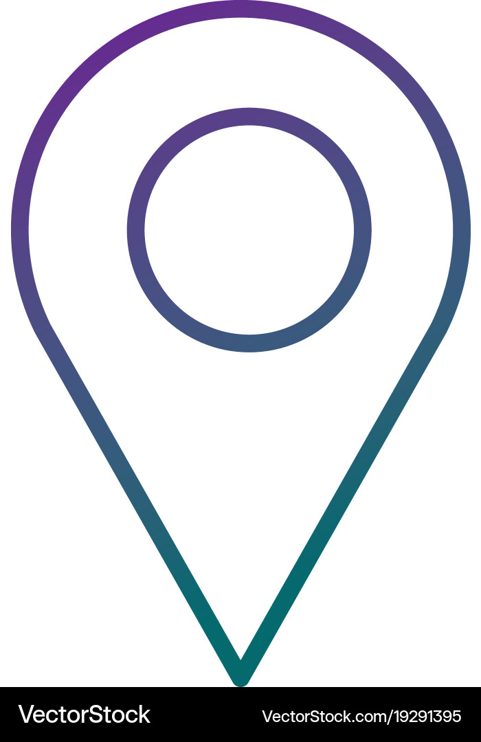 Pin pointer location icon Vector Image
