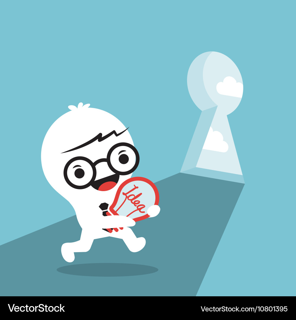 Problem solving conceptual cartoon vector image
