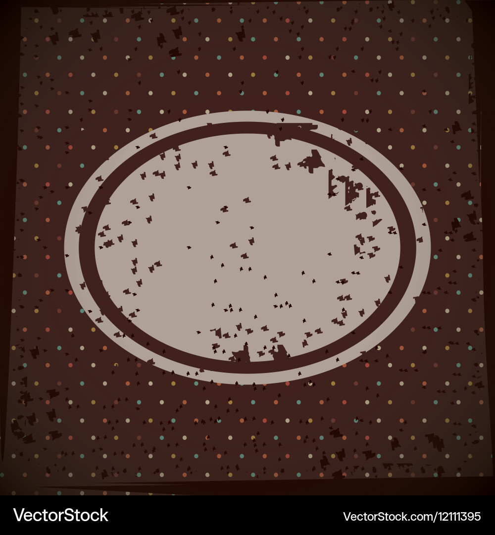 Retro background with label design vector image