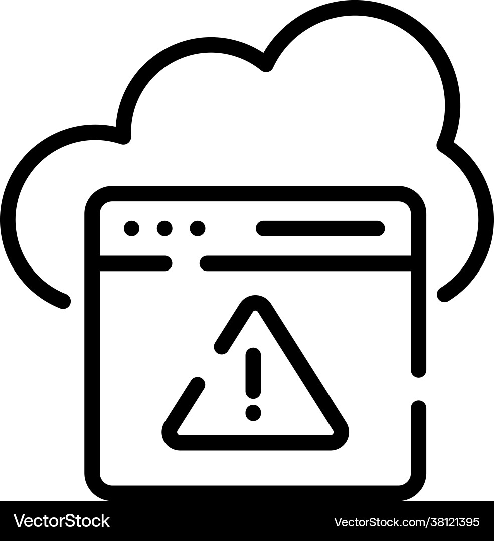 Server error style vector image