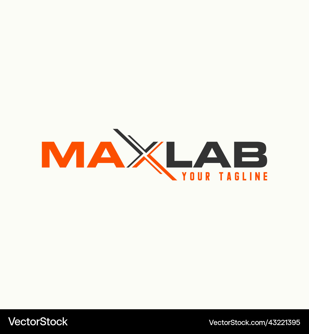 Simple but unique letter or word x in maxlab sans Simple but unique letter or word x in maxlab sans vector image
