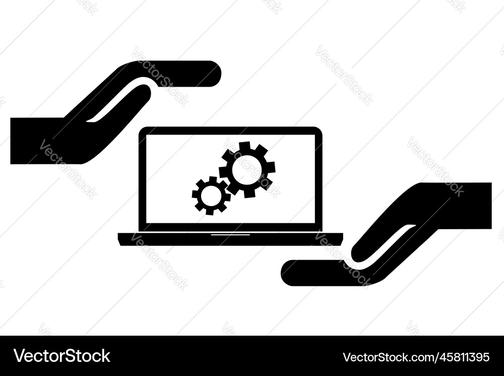 Simple hand keep notebook as a asset isolated vector image