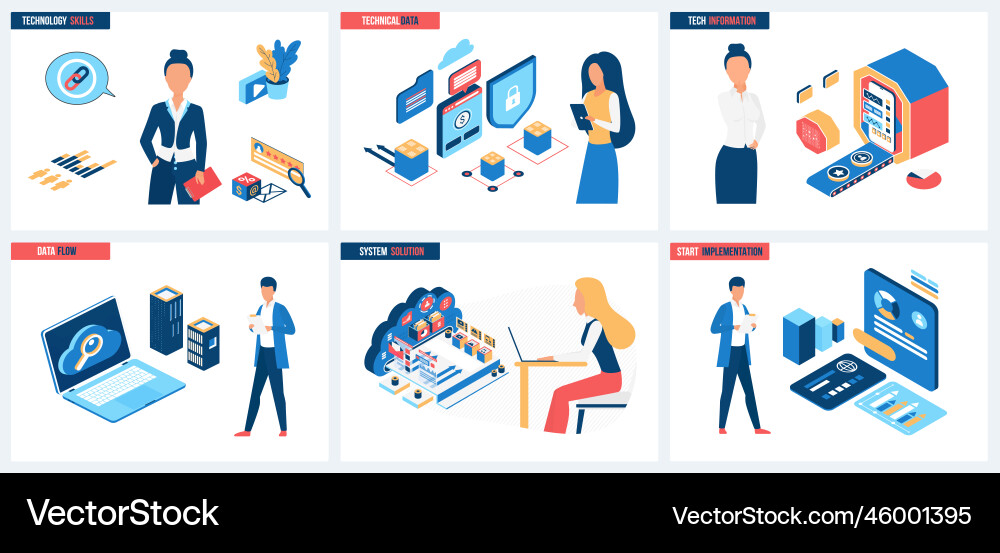Smart Tech Implementation vector image