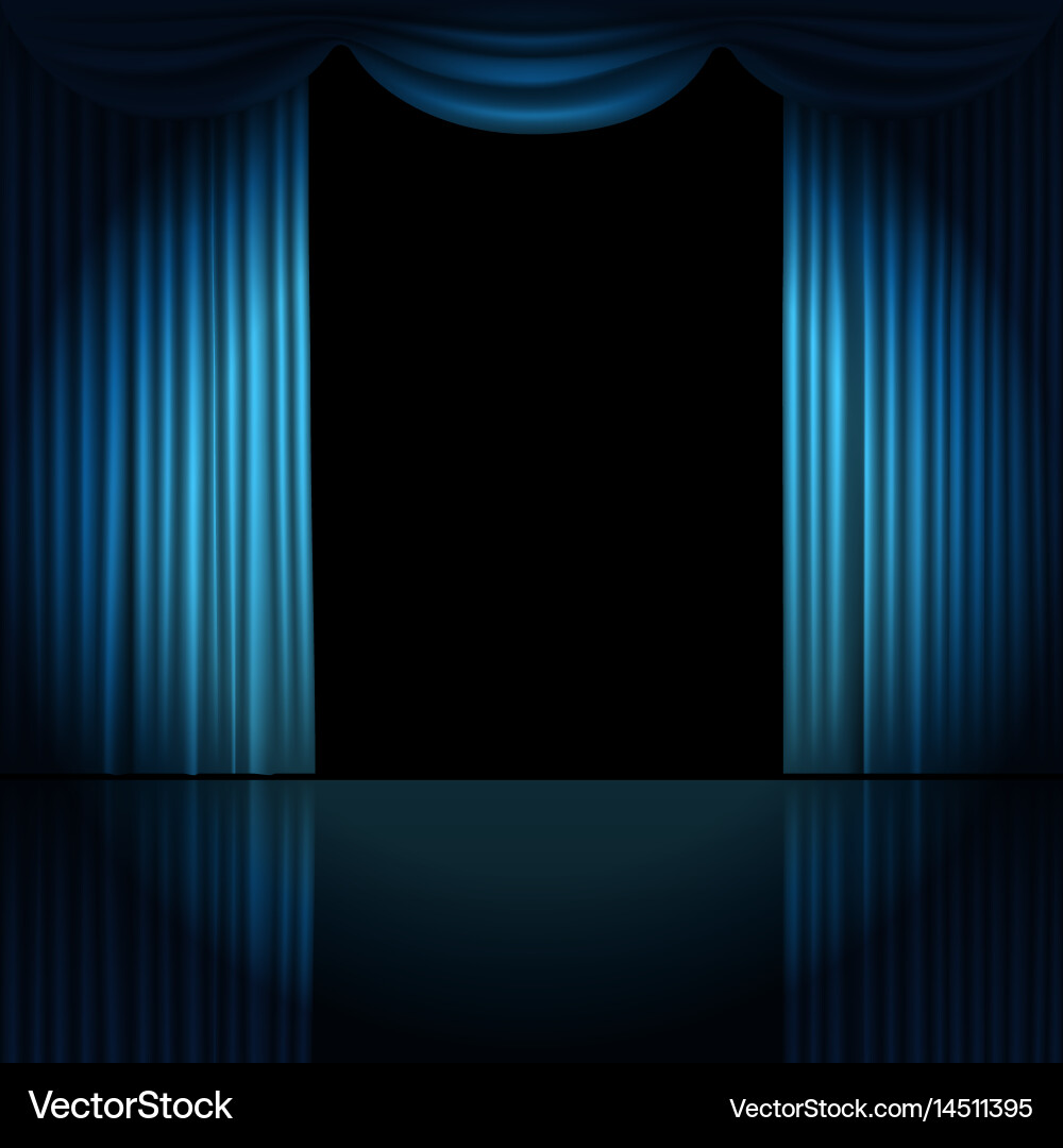 Spotlight on Stage Curtains – Royalty-Free Vector | VectorStock, image size:1000x1080