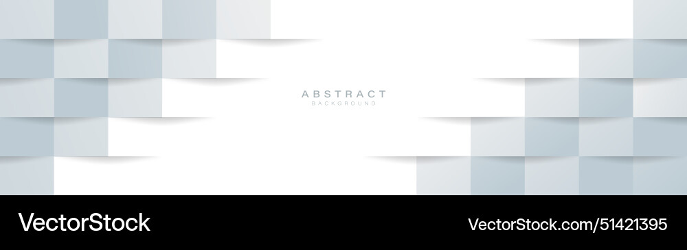 White Cube Pattern Background vector image