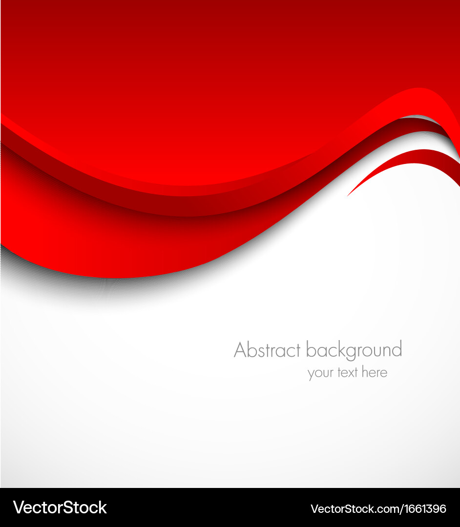 Bold Red Abstract Background vector image