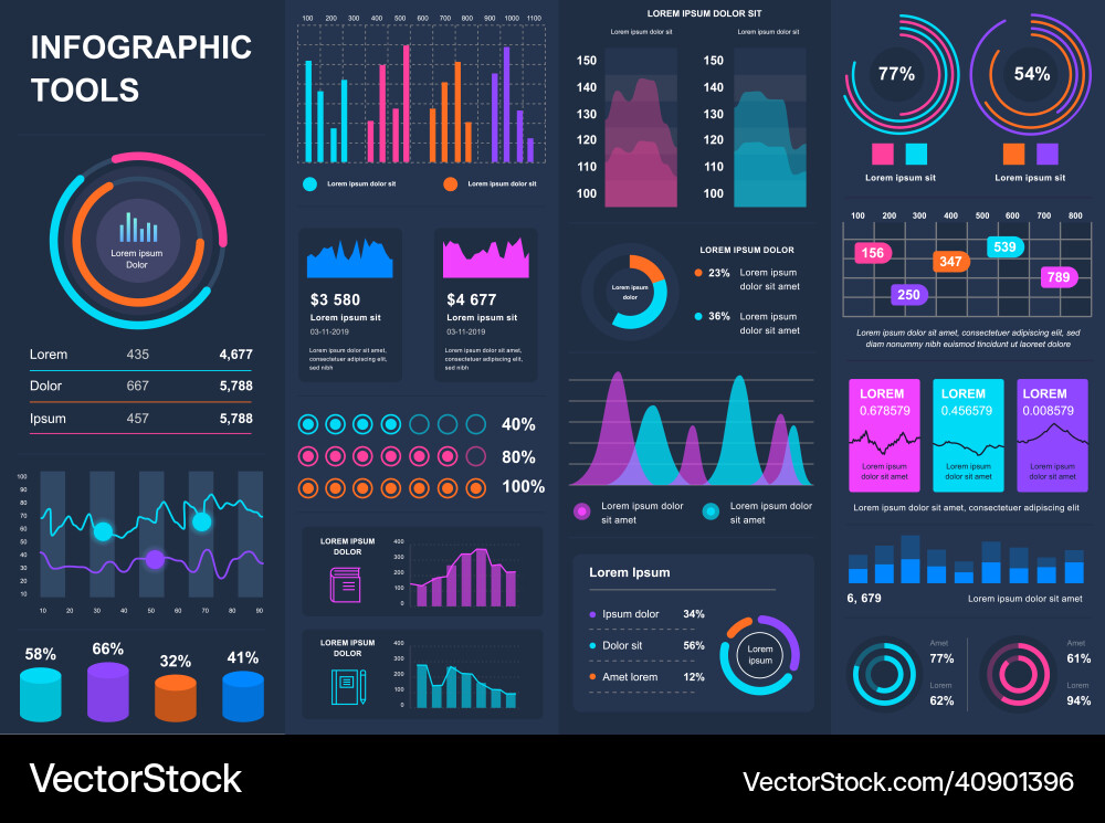Bundle infographic ui ux kit elements Bundle infographic ui ux kit elements vector image