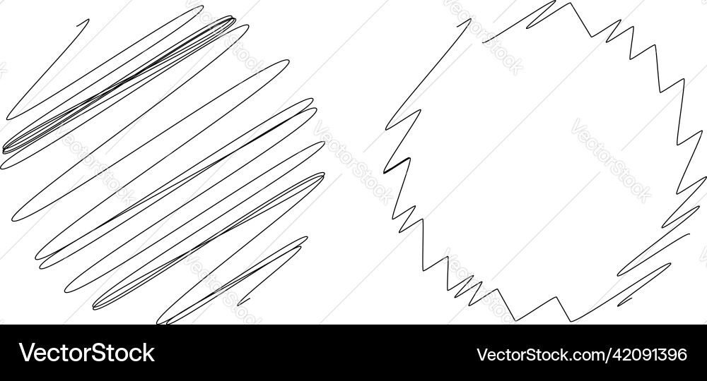 Circle and ring sketch doodle scrawl random lines Circle and ring sketch doodle scrawl random lines vector image