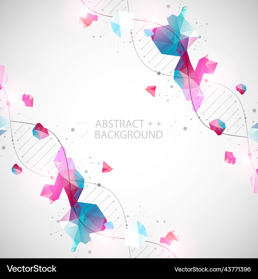 Dna molecules science template abstract Royalty Free Vector