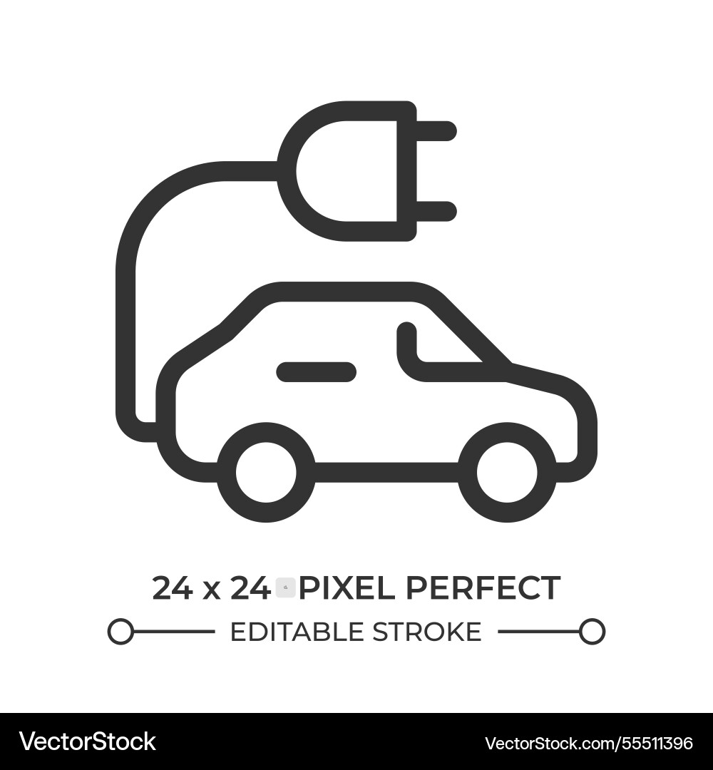 Ev line ui icon Ev line ui icon Vektorbild