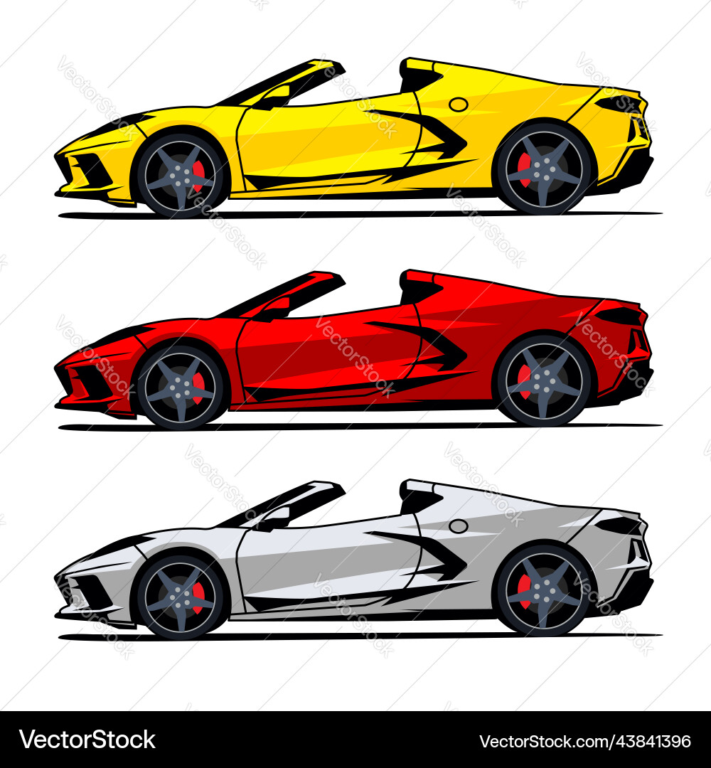 Fast car side view design Fast car side view design Vector Image