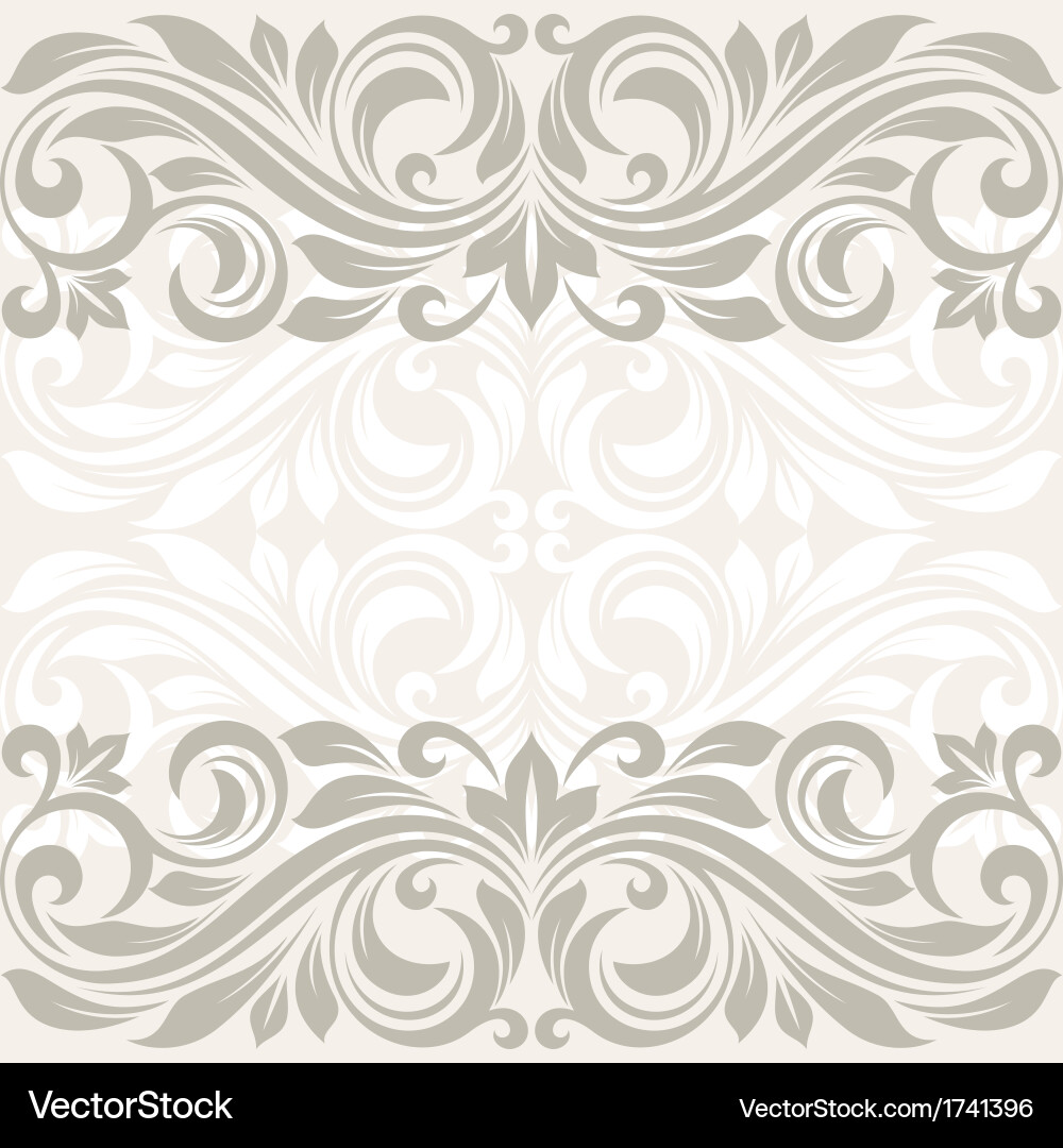 Floral Border Pattern Vector Image