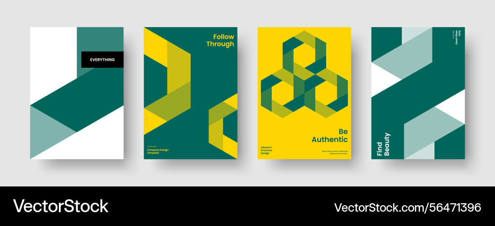 Isolated brochure layout abstract report design Vector Image
