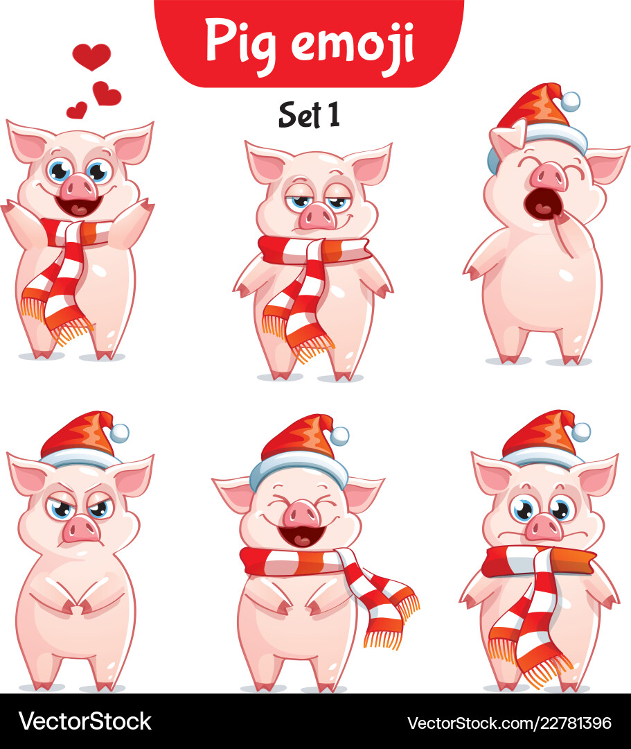 Set of characters 1 Vector Image
