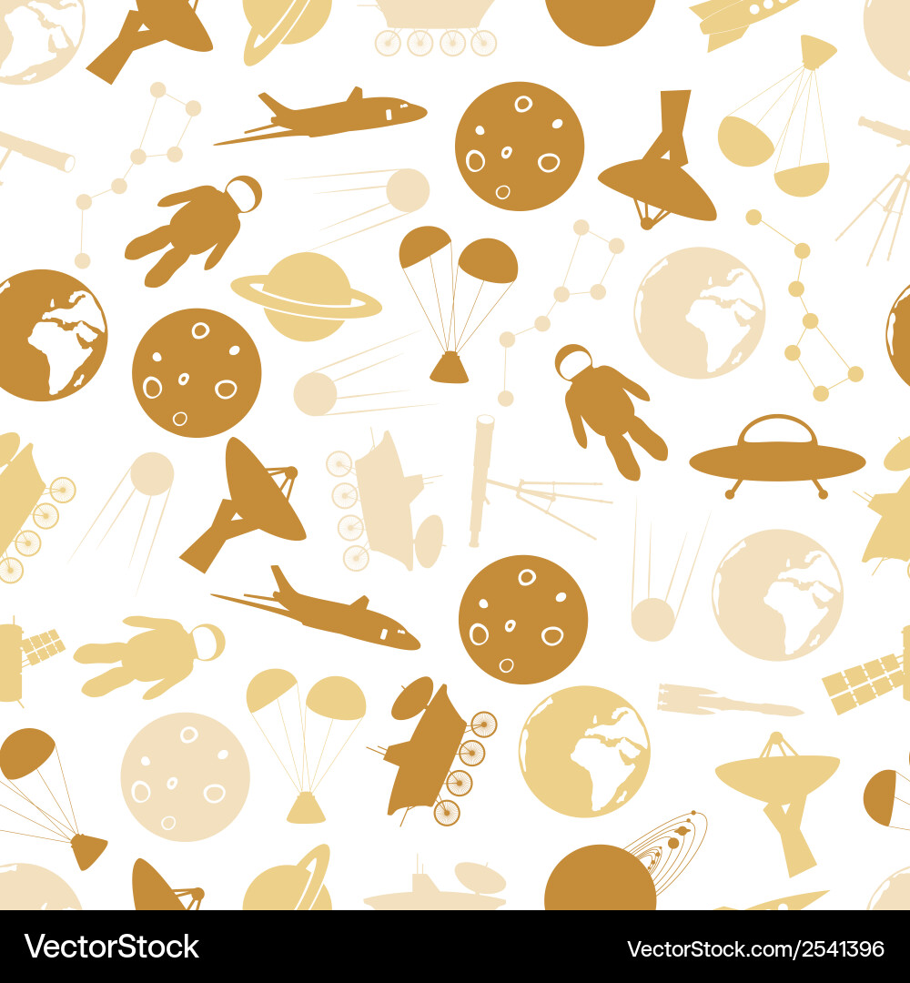 Space icon color pattern eps10 Vector Image