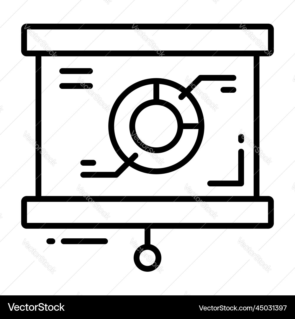 Analytics report icon for graphic and web design vector image