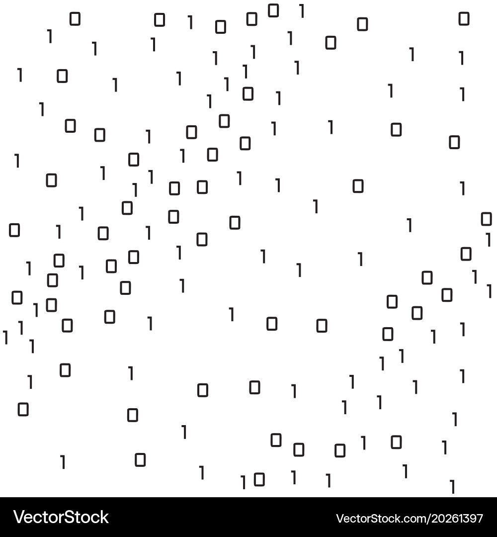 Binärer Computercode Hintergrund Vektorbild