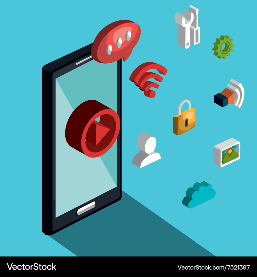 Cloud computing design Vector Image