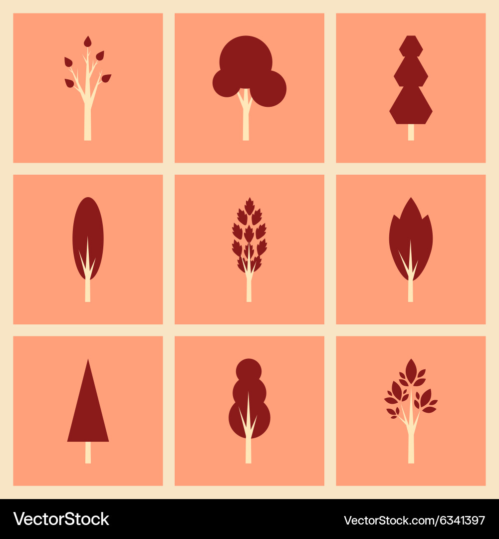 Flat with shadow concept and mobile application vector image