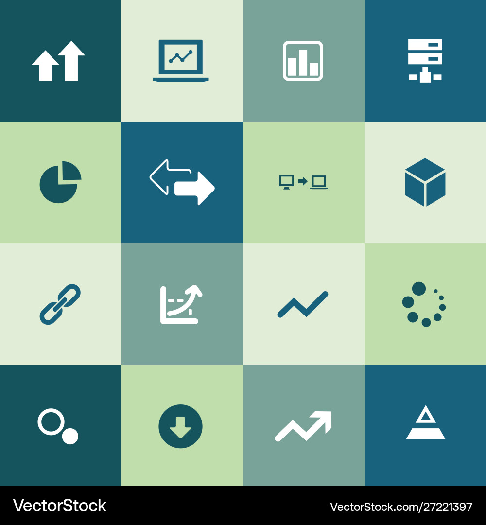 Große Daten-Datenbank-Icons Universalset für Web vektorbild