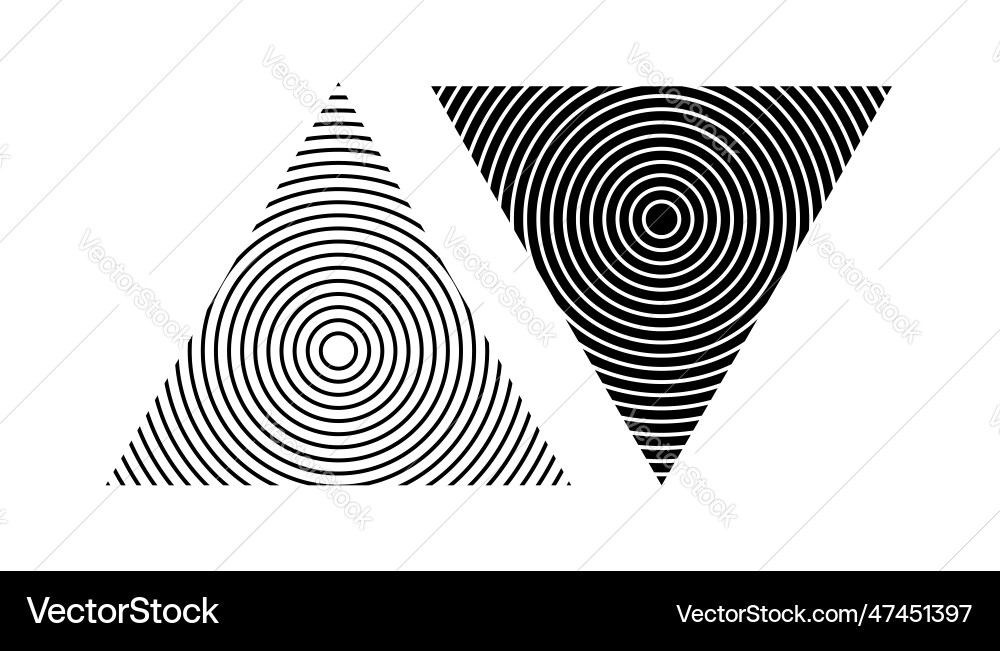 Triangle design elements Triangle design elements Vector Image