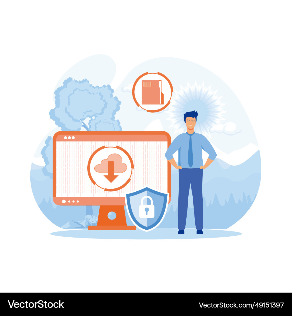 Web hosting concept of cloud computing online Web hosting concept of cloud computing online vector image