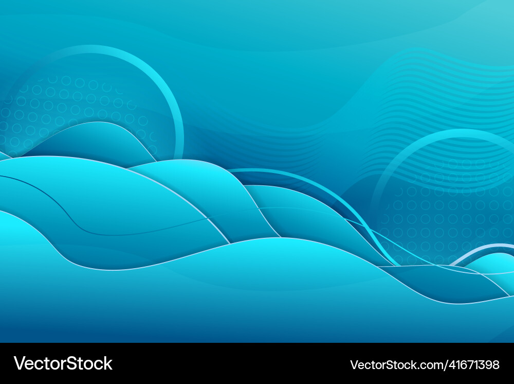 Abstract fluid background with blue gradient color Vector Image