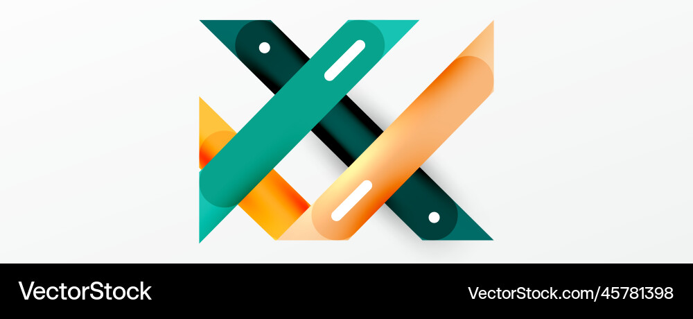 Background overlapping lines dynamic vector image